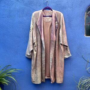 spain in america antique damask bespoke lagenlook duster